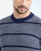 Men´s Waffle Knit Sweater - Blue 63_697F402_AZU194024_4