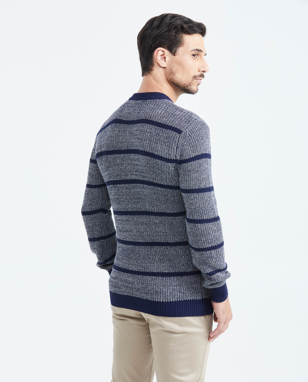 Men´s Waffle Knit Sweater - Blue 63_697F402_AZU194024_6