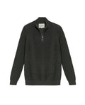 Men's Quarter-Zip Sweater Raglan Sleeve in Cotton - 1