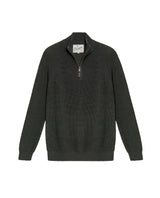 Men's Quarter-Zip Sweater Raglan Sleeve in Cotton - 1