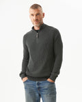 Men's Quarter-Zip Sweater Raglan Sleeve in Cotton - 2