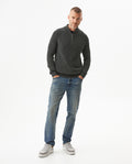 Men's Quarter-Zip Sweater Raglan Sleeve in Cotton - 3