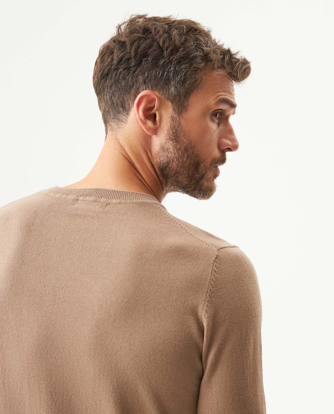 Suéter Tejido Básico para Hombre - Brown 63_699G000_CAF171311_7