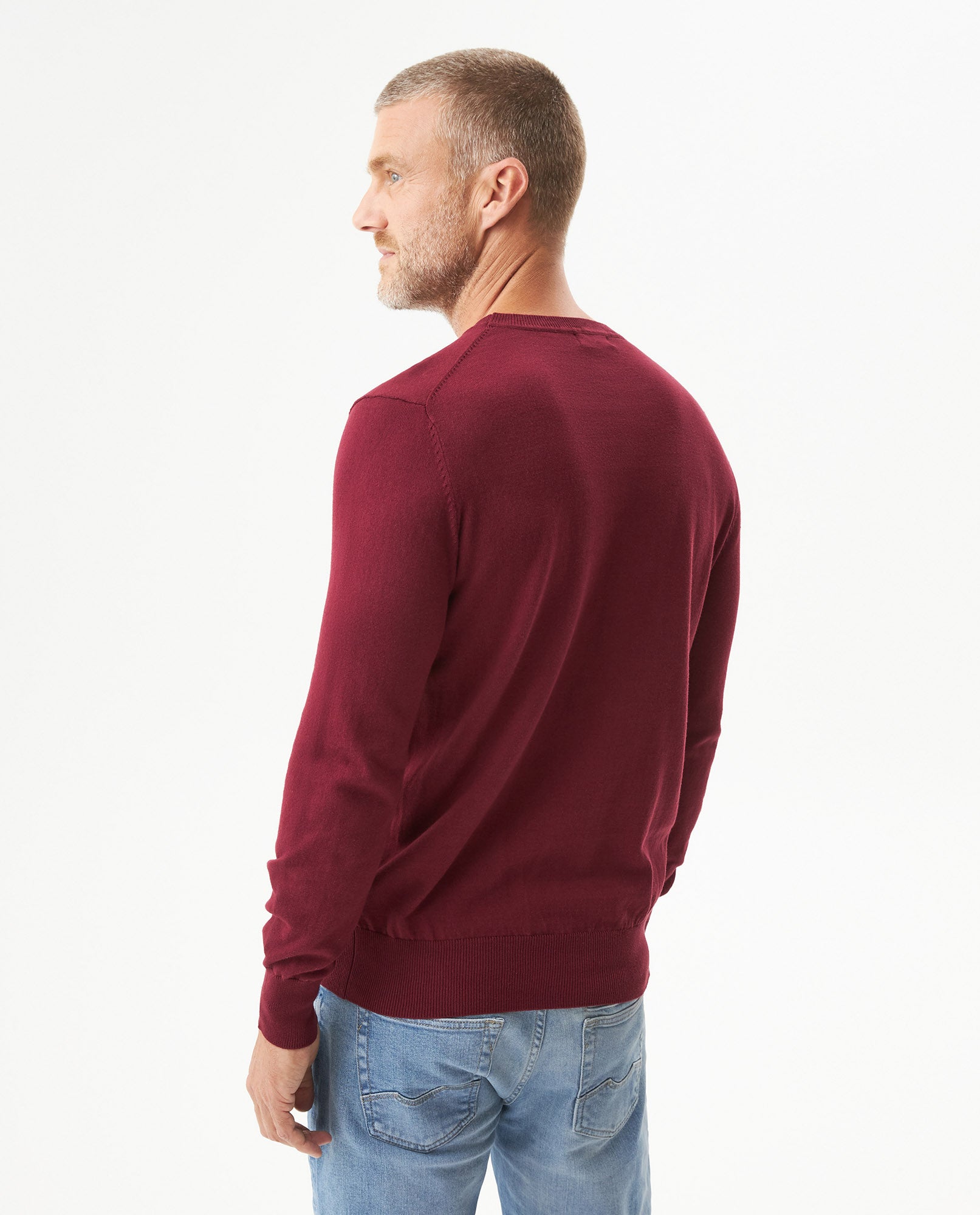 Suéter Tejido Básico para Hombre - Red 63_699G000_ROJ191725_6