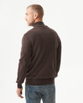 Men's Full Fashion Mandarin Collar Half-Zip Sweater, Seaport - 5