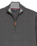 Men's Full Fashion Mandarin Collar Half-Zip Sweater, Seaport - 7