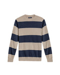 Men's Color Block Jersey Crew Neck Sweater, Boatyard - 1