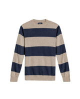 Men's Color Block Jersey Crew Neck Sweater, Boatyard - 1