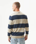 Men's Color Block Jersey Crew Neck Sweater, Boatyard - 5