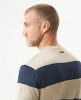 Men's Color Block Jersey Crew Neck Sweater, Boatyard - 6