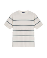 Men's Contrast Stripe Knit T-shirt, Midnight - 1