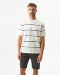 Men's Contrast Stripe Knit T-shirt, Midnight - 2