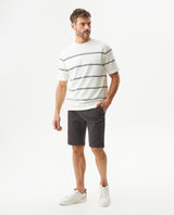 Men's Contrast Stripe Knit T-shirt, Midnight - 3