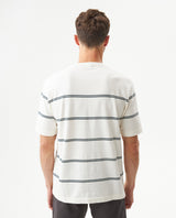 Men's Contrast Stripe Knit T-shirt, Midnight - 5