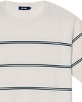 Men's Contrast Stripe Knit T-shirt, Midnight - 7
