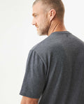 Men's Heathered Cotton Knit T-shirt, Sparkle - 6