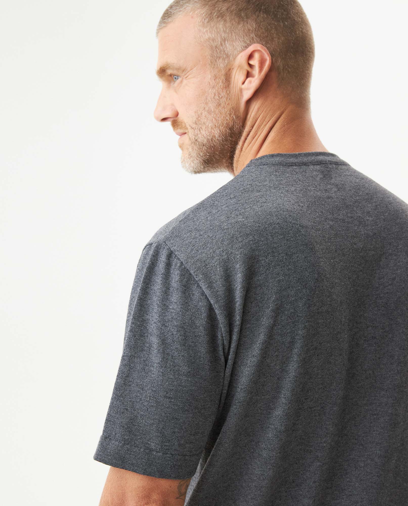 Men's Knitted T-shirt - Gray - 6