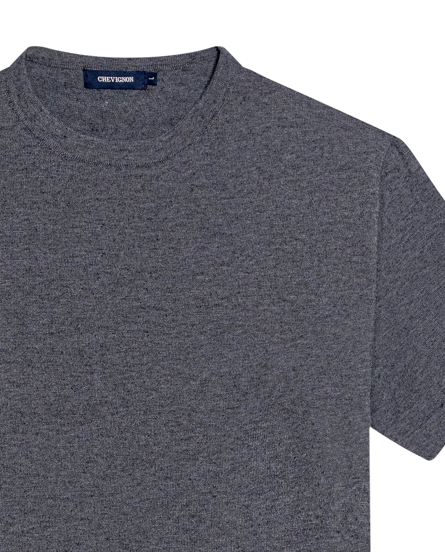 Men's Knitted T-shirt - Gray - 7