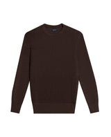 Men's Ribbed Pearl Stitch Crew Neck Sweater, Starlight - 1