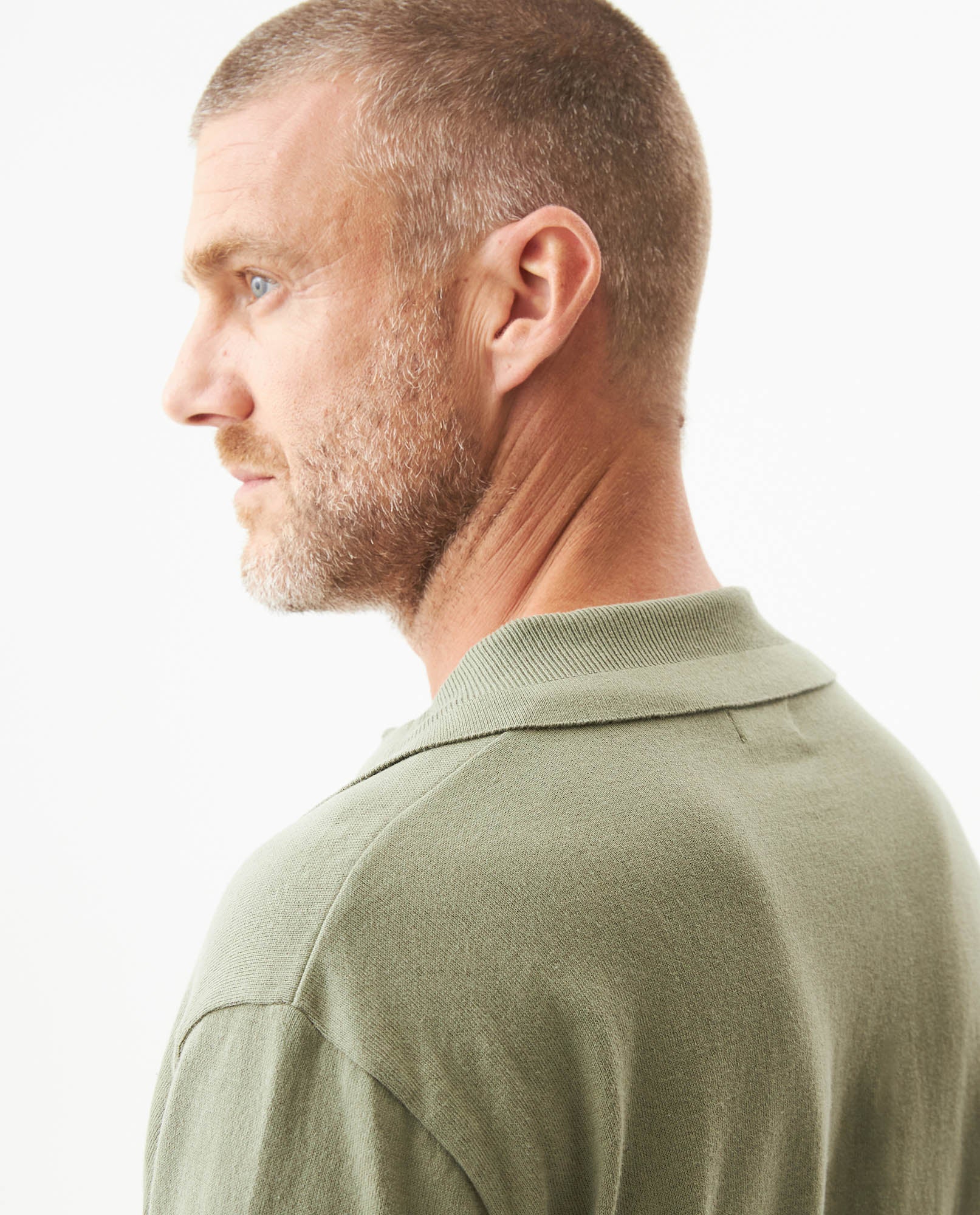 Camiseta Tipo Polo Tejida para Hombre - Green 63_699G010_VER166008_7