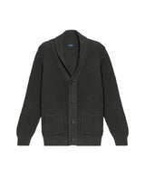 Men's Shawl Collar English Stitch Cardigan, Sailor - 1