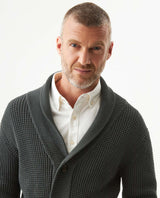 Men's Shawl Collar English Stitch Cardigan, Sailor - 4