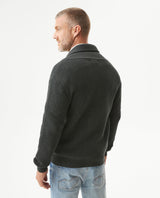 Men's Shawl Collar English Stitch Cardigan, Sailor - 5