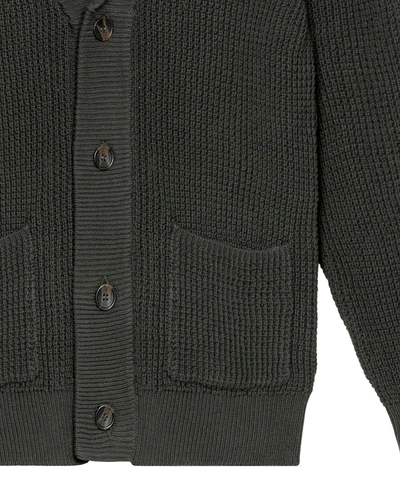 Men's Shawl Collar English Stitch Cardigan, Sailor - 7