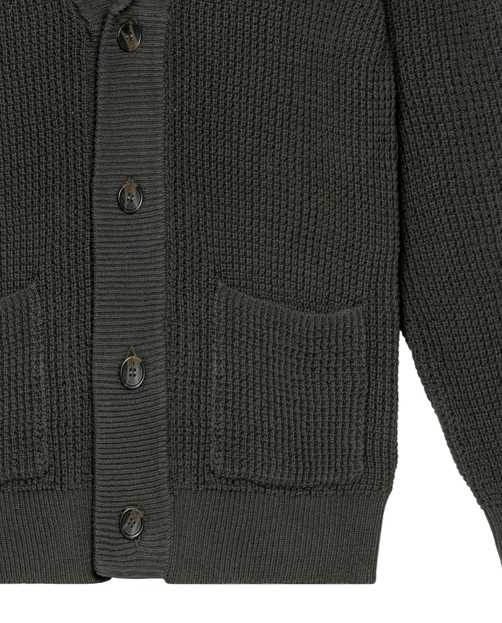 Men's Shawl Collar English Stitch Cardigan, Sailor - 7