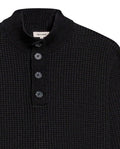Men's Waffle Knit High Collar Half-Zip Sweater, Dockside 699G051 - 7