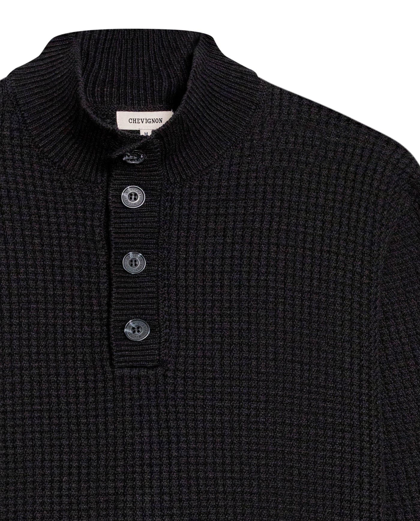 Men's Waffle Knit High Collar Half-Zip Sweater, Dockside 699G051 - 7