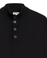 Men's Waffle Knit High Collar Half-Zip Sweater, Dockside 699G051 - 7