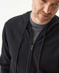 Men's Viscose Blend Zip-Up Hoodie, Maritime - 4