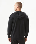Men's Viscose Blend Zip-Up Hoodie, Maritime - 5