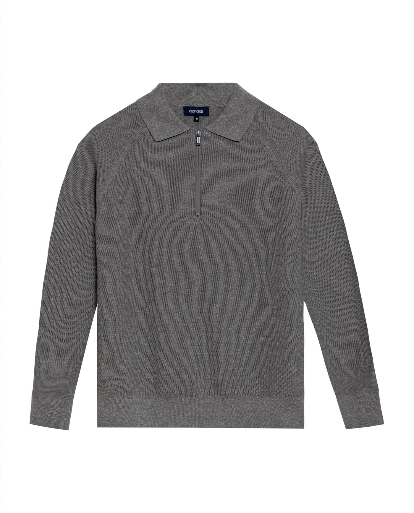 Men's CoolMax Half-Zip Polo Collar Sweater, Twilight - 3