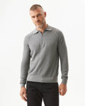 Men's CoolMax Half-Zip Polo Collar Sweater, Twilight - 1