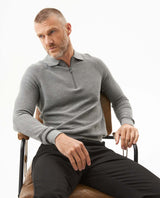 Men's CoolMax Half-Zip Polo Collar Sweater, Twilight - 2