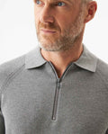 Men's CoolMax Half-Zip Polo Collar Sweater, Twilight - 4