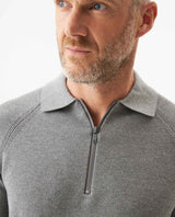 Men's CoolMax Half-Zip Polo Collar Sweater, Twilight - 4