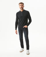 Men's CoolMax Half-Zip Polo Collar Sweater, Twilight - 2