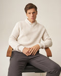 Men´s Oversize V-Neck Sweater - Raw 63_699H003_CRU121006_0