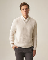 Men´s Oversize V-Neck Sweater - Raw 63_699H003_CRU121006_3