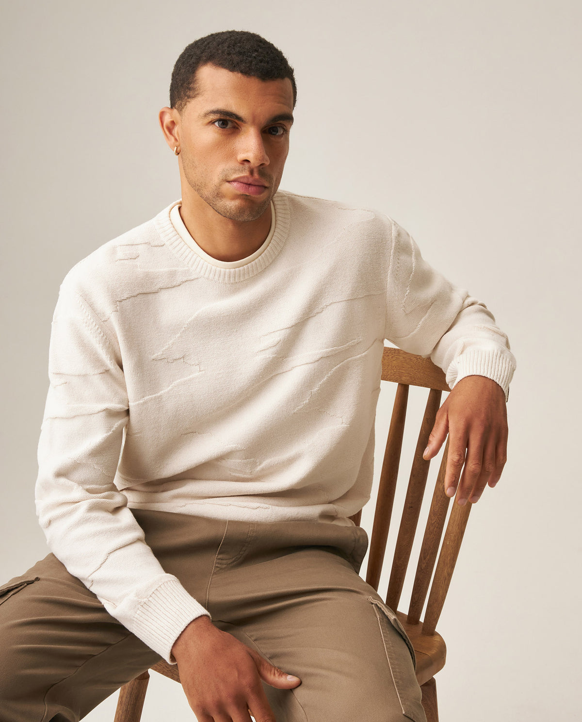 Men´s Regular Fit Sweater - Raw 63_699H008_CRU110103_0