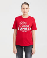 Women's Graphic T-Shirt Print Semi-Fitted in Cotton - 1
