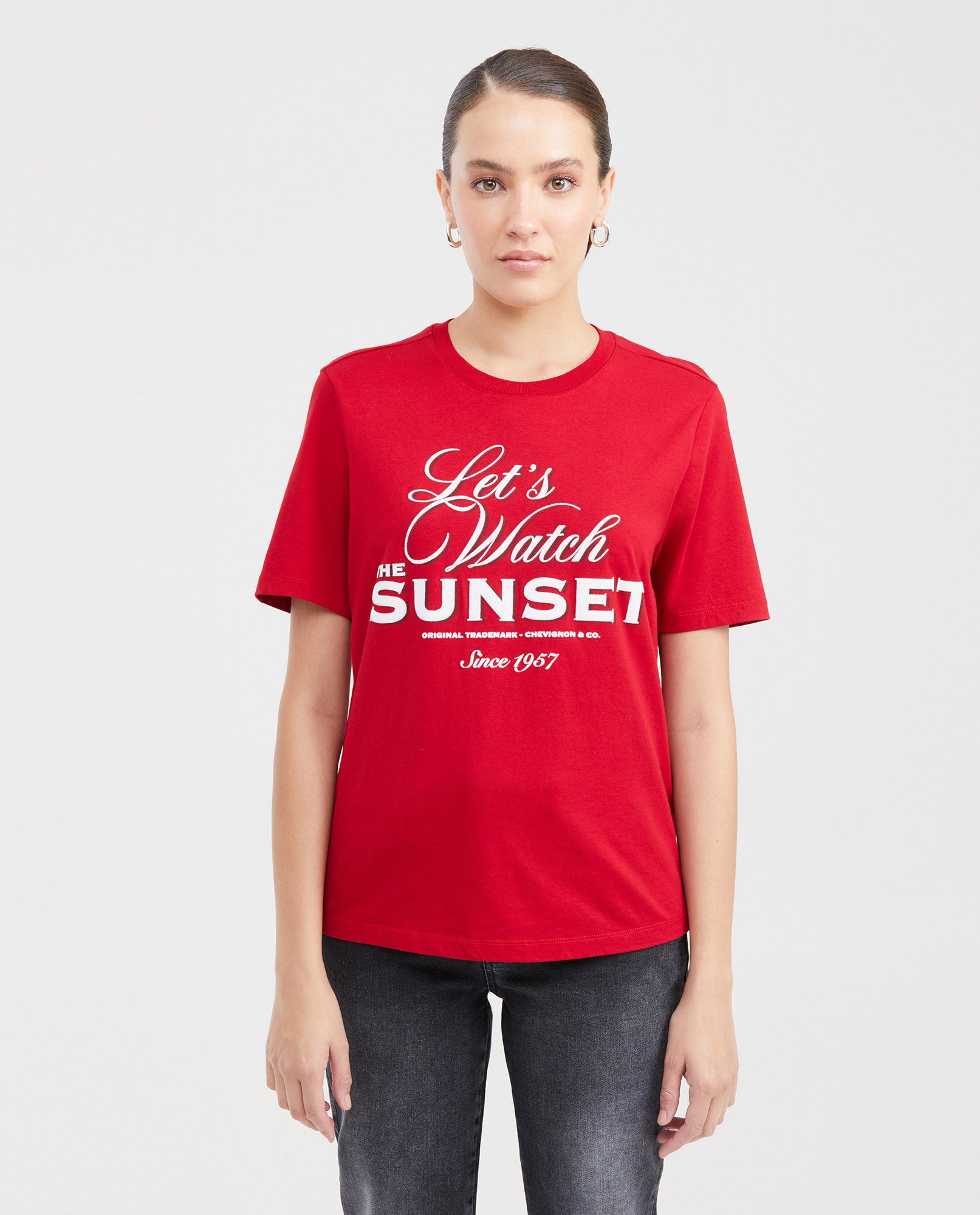 Women's Graphic T-Shirt Print Semi-Fitted in Cotton - 1