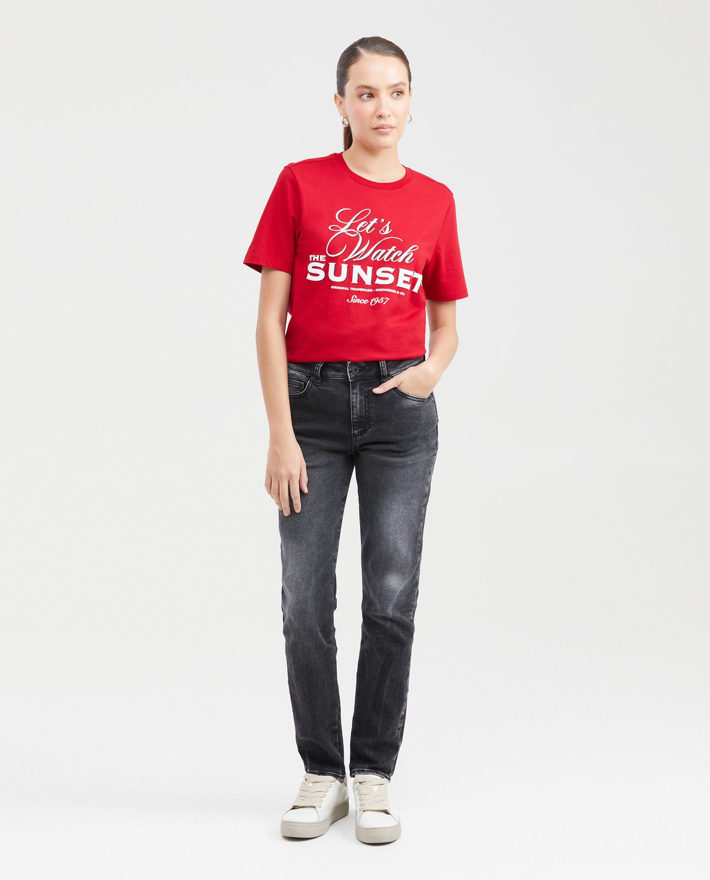 Women's Graphic T-Shirt Print Semi-Fitted in Cotton - 5
