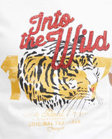 Women's Graphic Print T-Shirt Semi-Fitted in Cotton with Stone Embellishments - 2