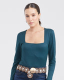 RIBBED LONGSLEEVE TOP