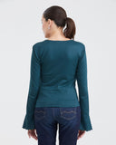 RIBBED LONGSLEEVE TOP