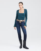 Women´s Square Neck Top - Green 63_701G013_VER195212_7
